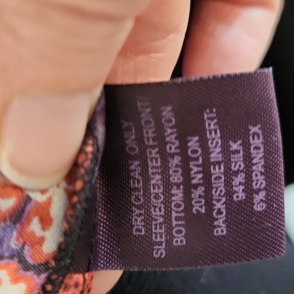 Hale Bob Open Front Cardigan Silk Backside Size XS - Picture 6 of 6